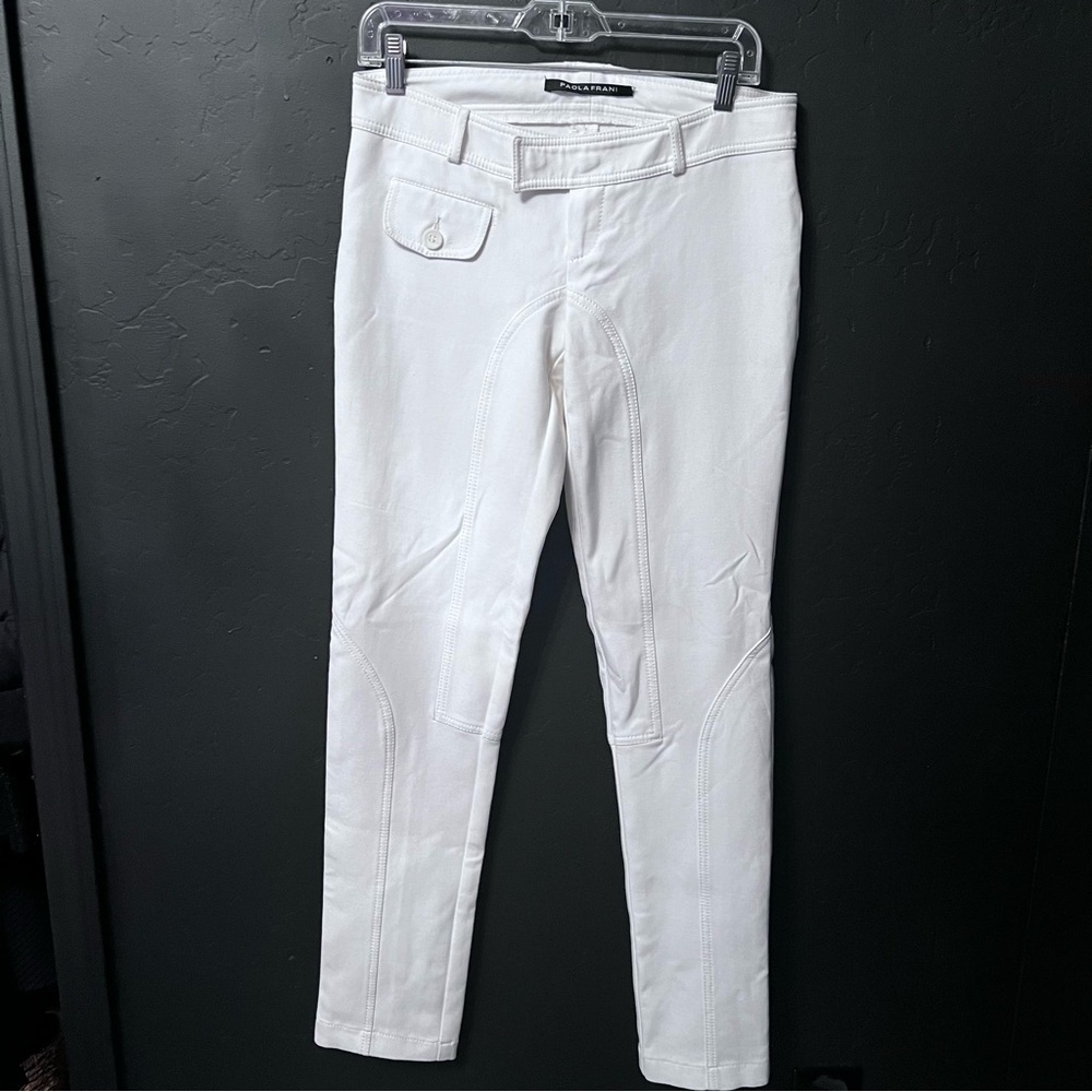 Paola Frani pants Color: White Size: 32 low rise Good condition